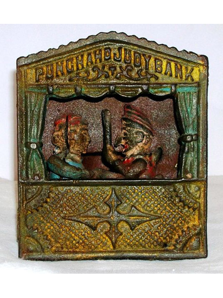 Teatrino salvadanaio Punch and Judy bank